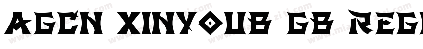 AGCN XinyouB GB Regular字体转换